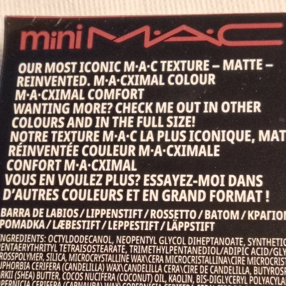 MAC Mini MACximal Silky Matte Lipstick 608 MEHR Long Wearing Color True NEW